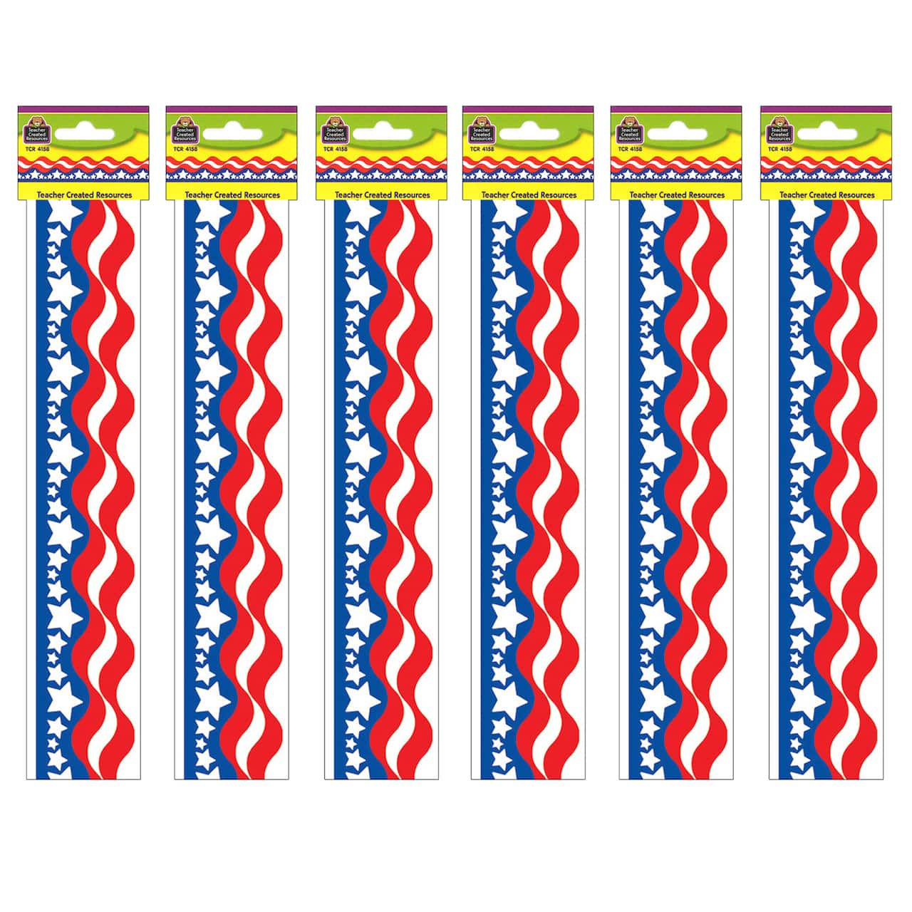 Teacher Created Resources® Patriotic Border Trim, 210ft.